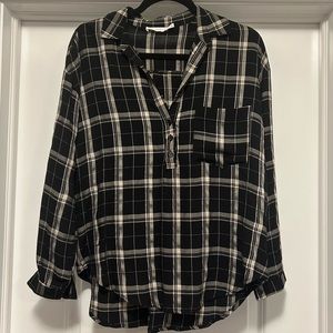 Nordstrom Lush plaid top EUC